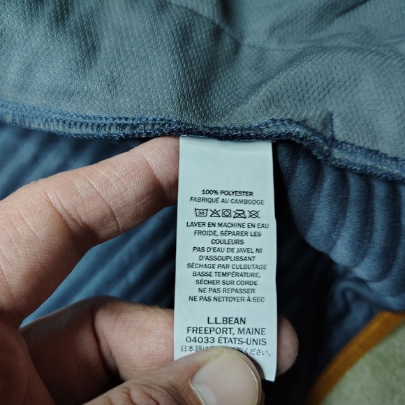 LL Bean Airlight Vest Mens M Navy Blue Full Zip Stretch Lightweight Gorpcore - Picture 5 of 8